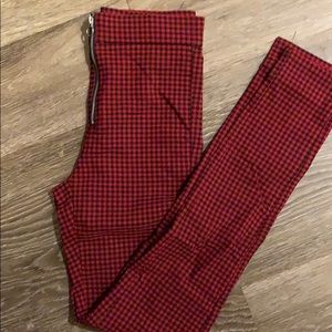 Garage Skinny Plaid Pants